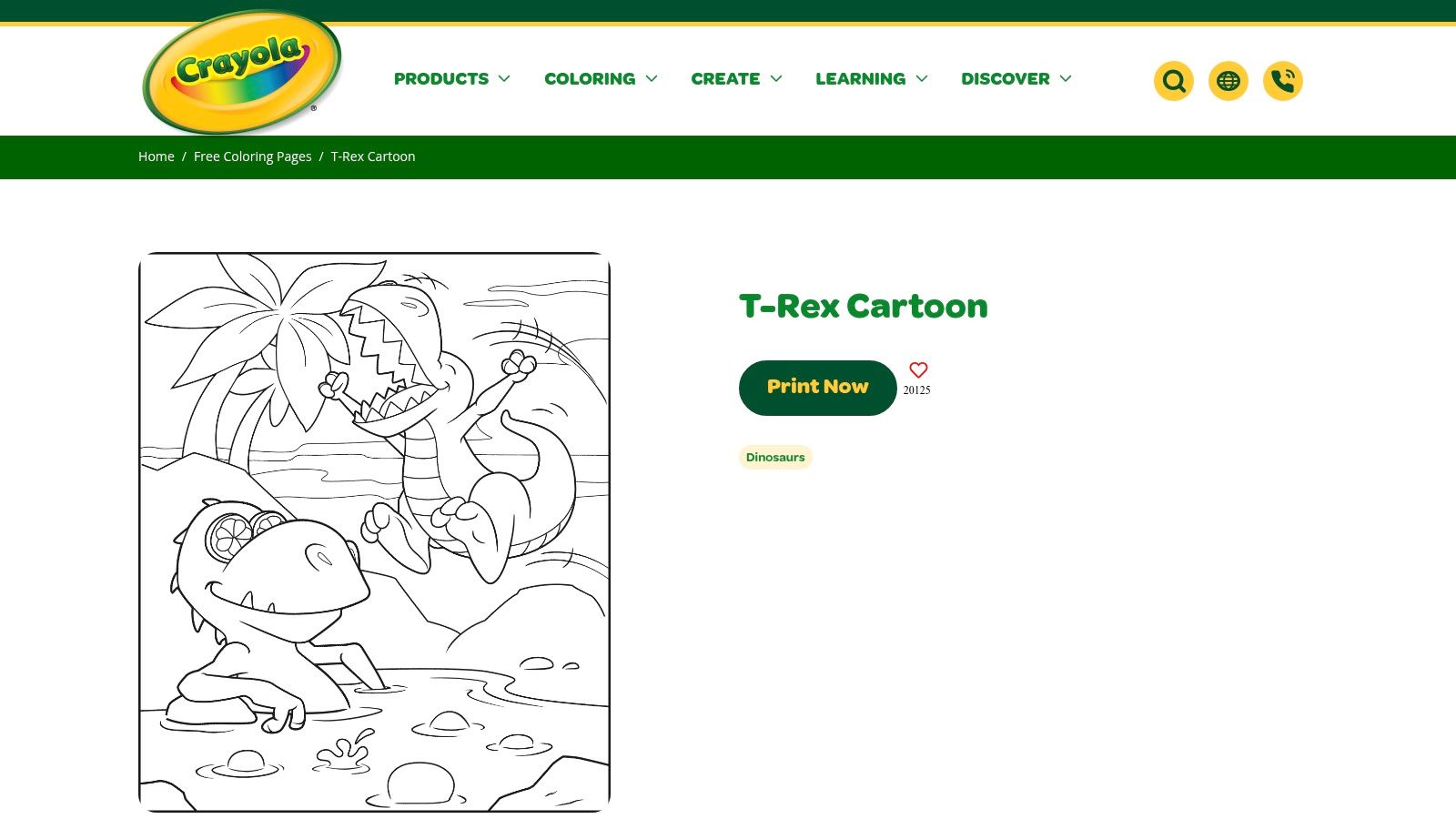 Crayola: The Trusted Classic for Kid-Friendly Dinosaurs