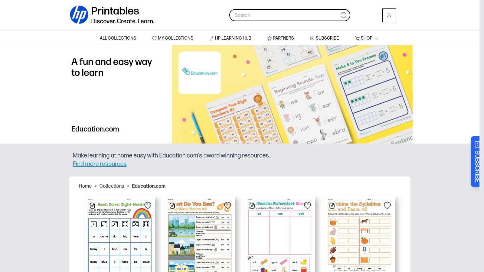 HP Printables – Coloring Collections