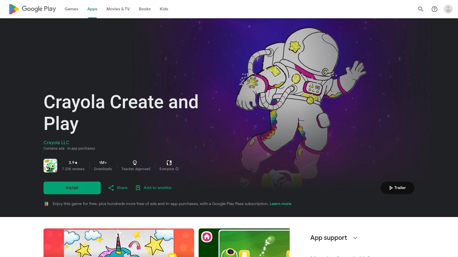 Crayola Create & Play – Google Play (Android)