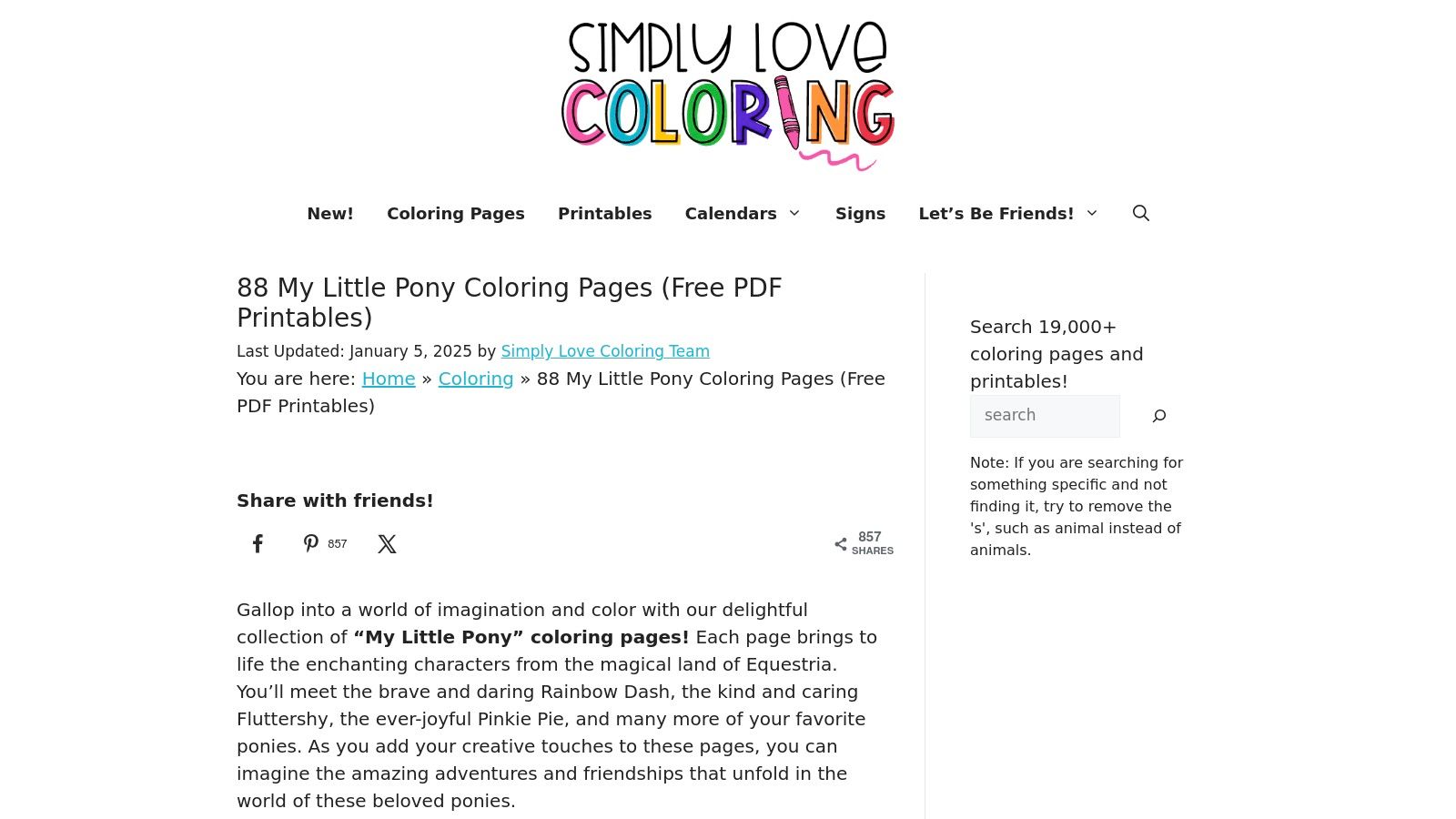 Simply Love Coloring