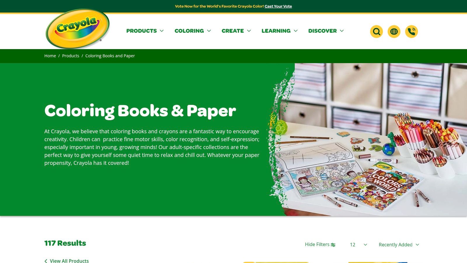 Crayola Shop – Giant Coloring Pages & Pads (official store)