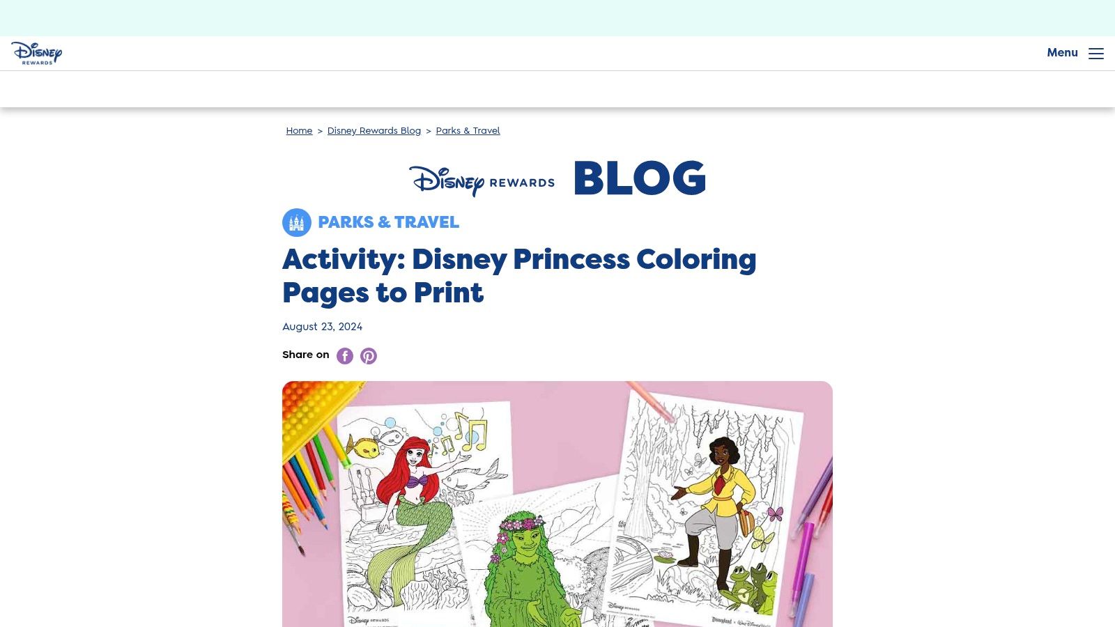 Disney Rewards (Disney blog / Rewards hub)