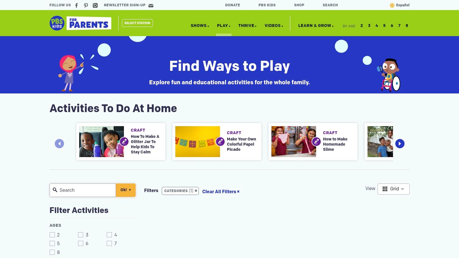 PBS KIDS for Parents – Printables