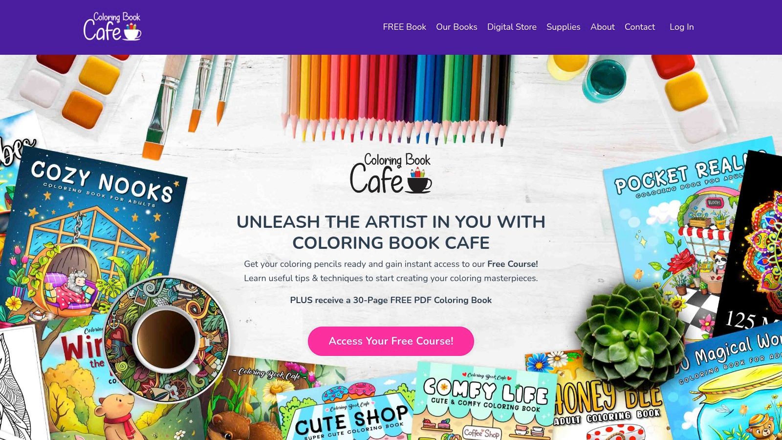 Coloring Book Cafe