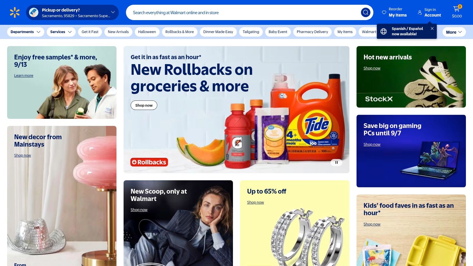 A screenshot of the Walmart website showing search results for butterfly coloring kits.