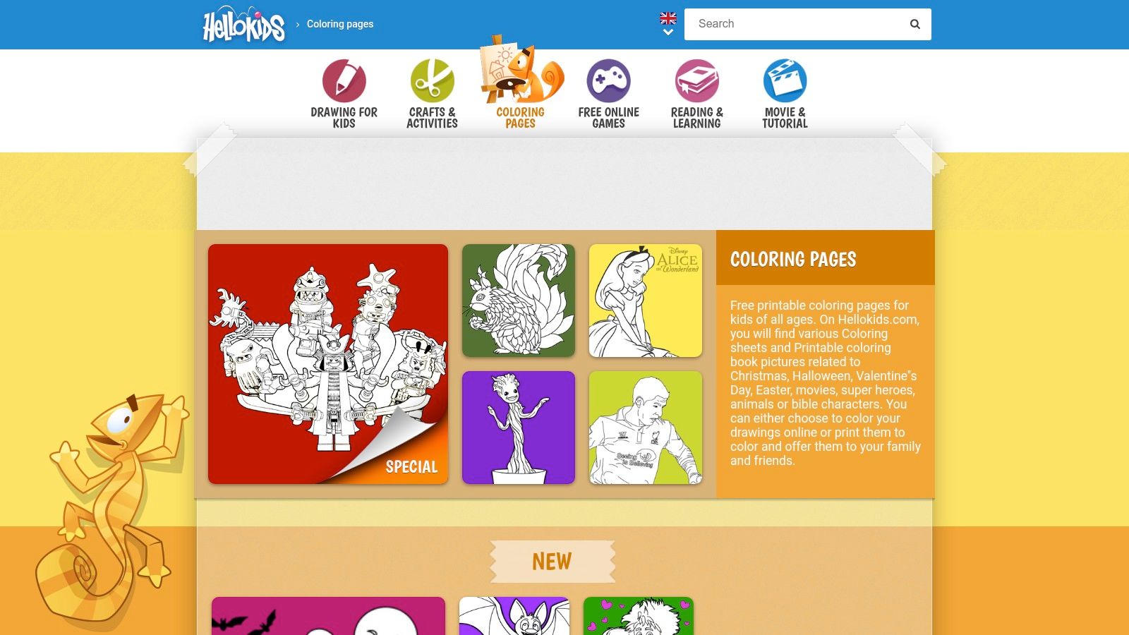 HelloKids — Coloring Pages to Print or Color Online