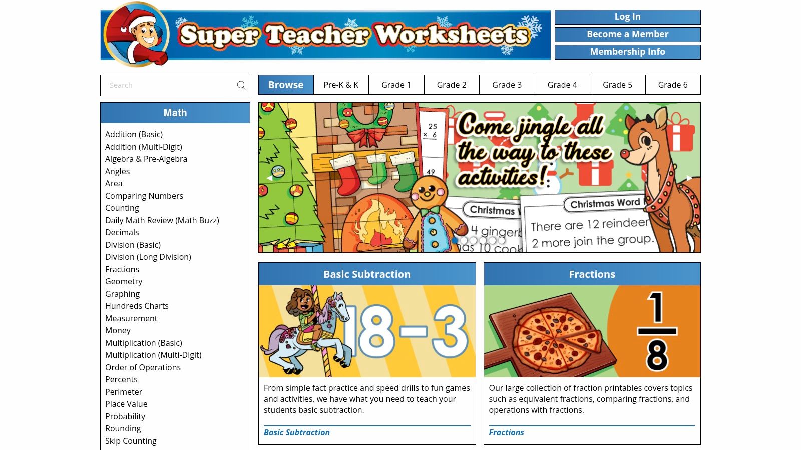 Super Teacher Worksheets