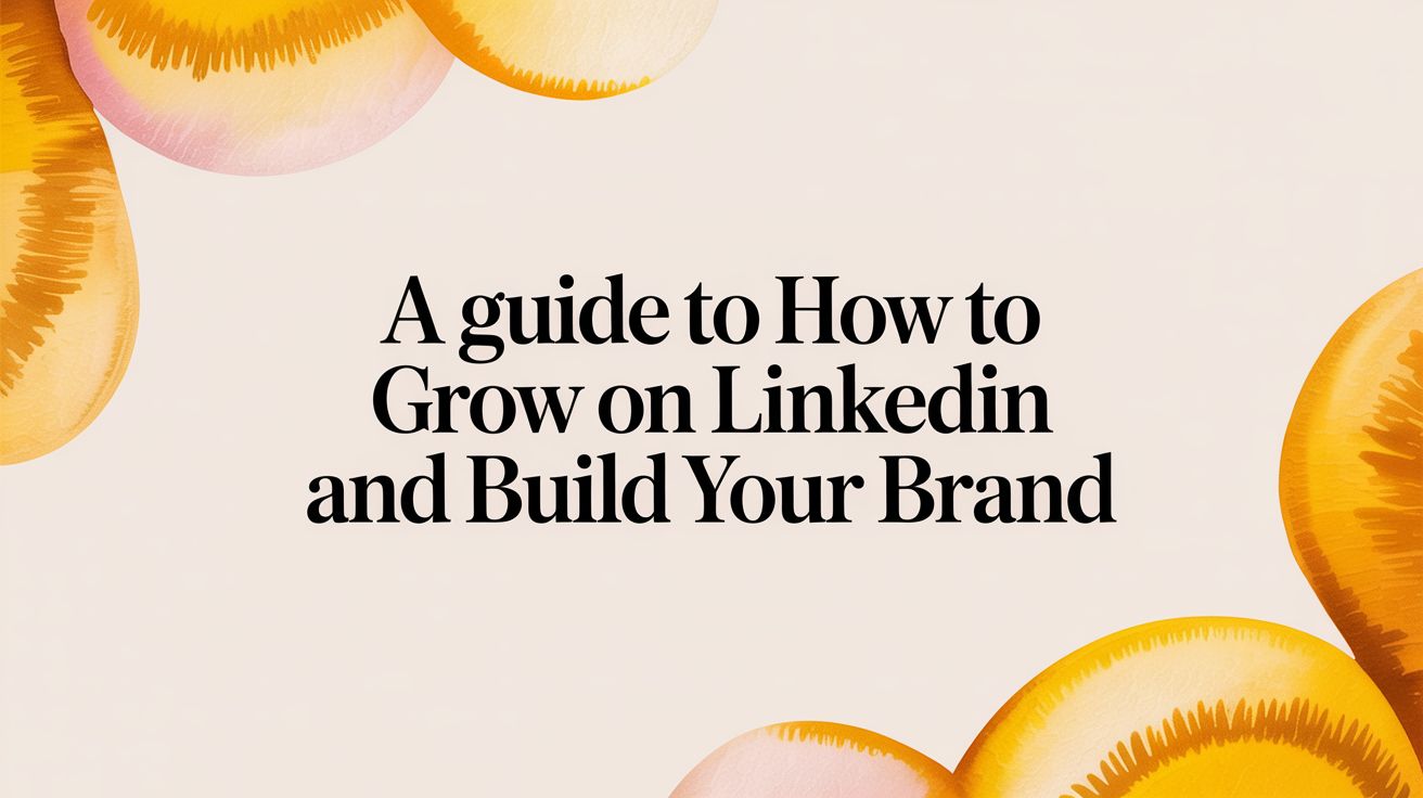 A Guide to How to Grow on LinkedIn and Build Your Brand | GetViews.AI Blog