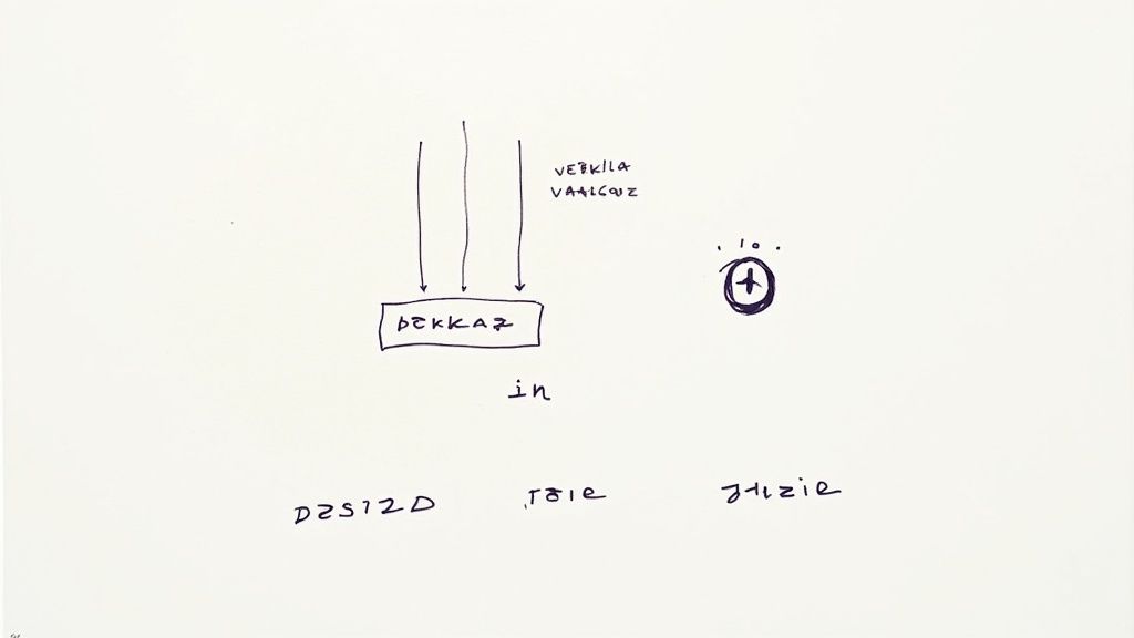 En handritad skiss med text och diagram på vit bakgrund, inklusive orden 'pakkaz' och 'in'.