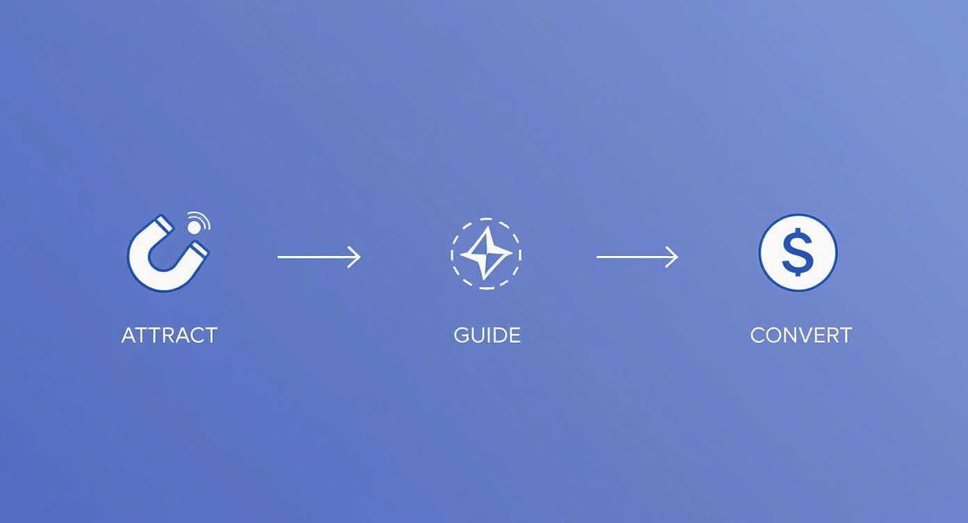 Infographic about how to get inbound leads