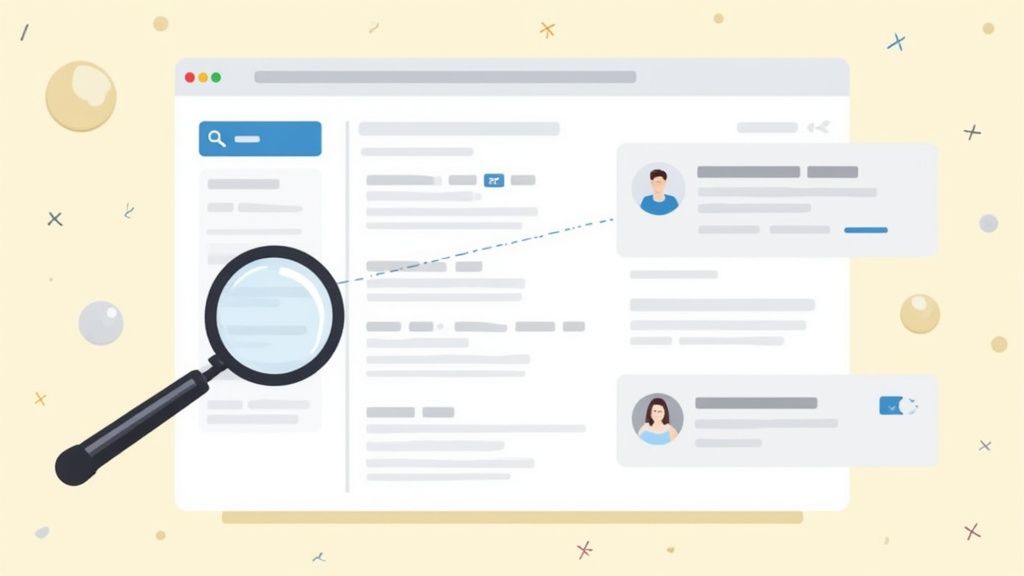 A screenshot of the LinkedIn Sales Navigator interface showing advanced search filters for finding prospects.