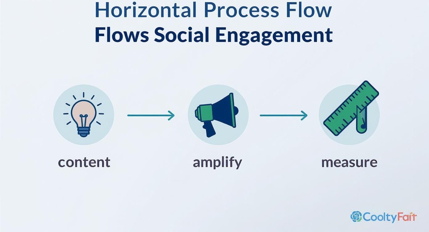 Infographic about how to improve social media engagement