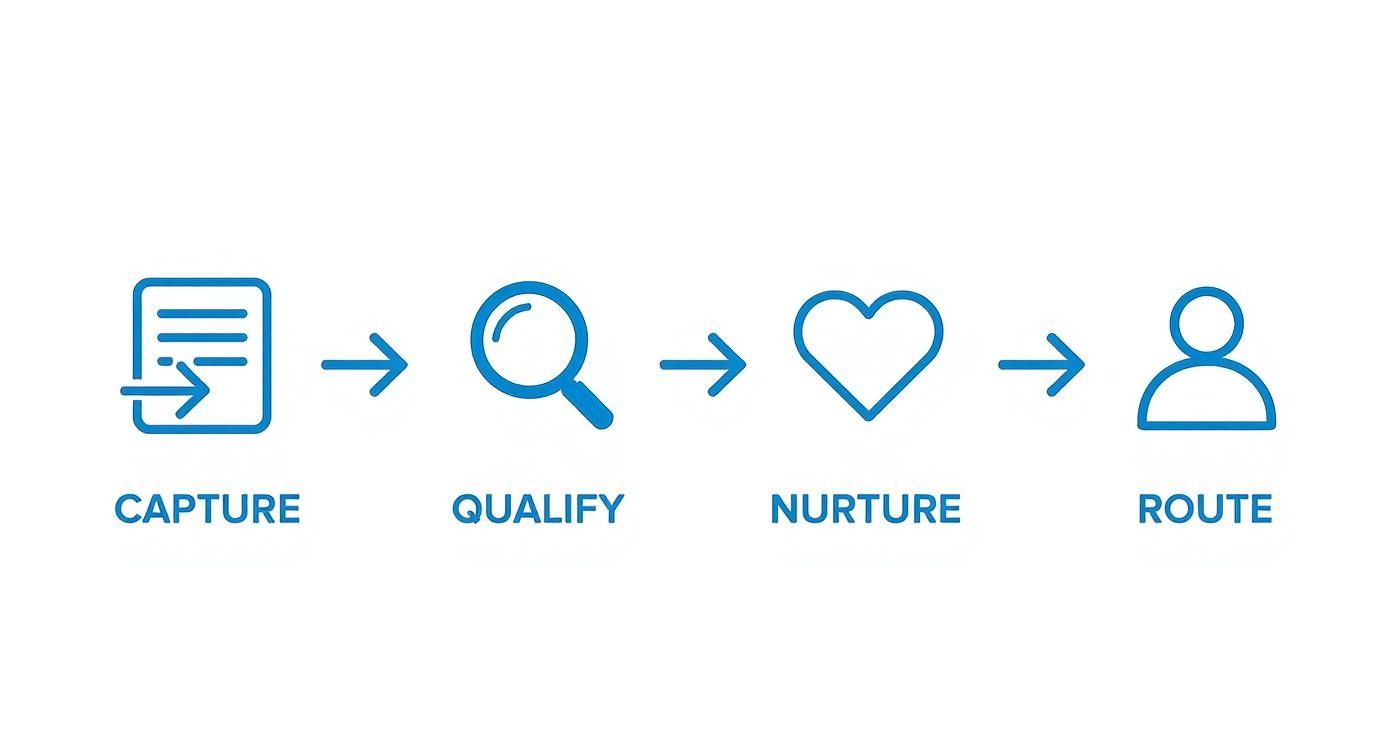 Infographic about automated lead generation