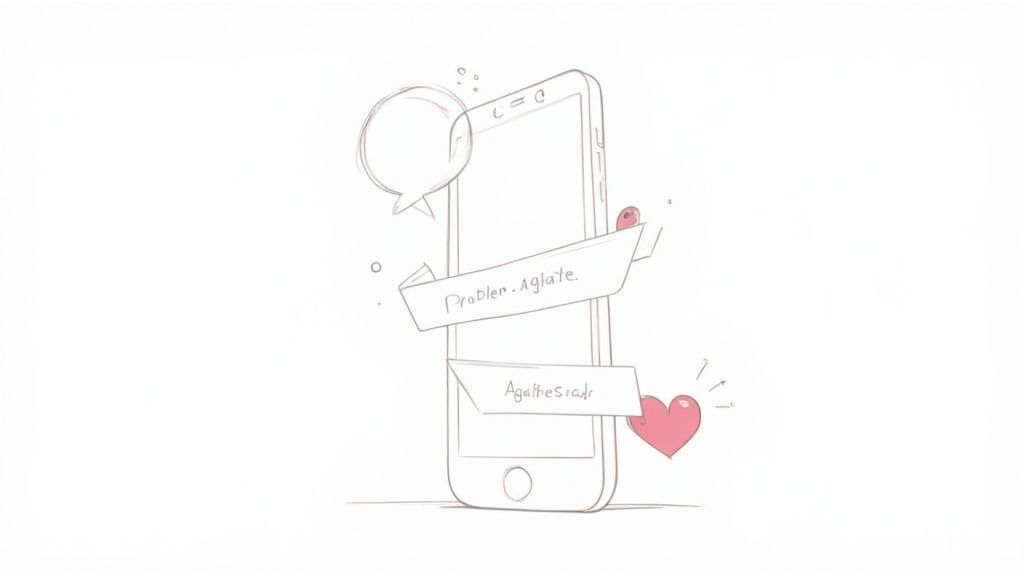 A megaphone symbolizing the amplification of a message to improve social media engagement