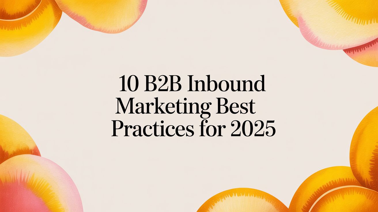 10 B2B Inbound Marketing Best Practices for 2025 | GetViews.AI Blog