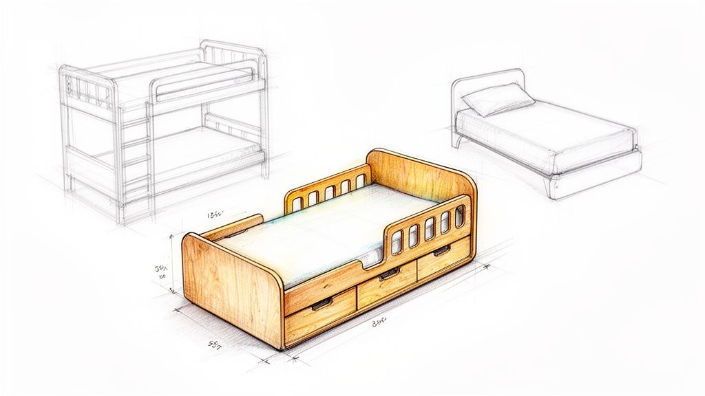 מיטת ילדים מיוחדת שתשנה את חדר השינה של ילדכם