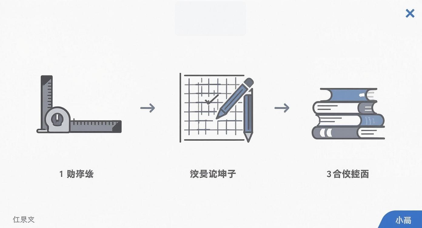 תהליך הזמנת מדפים לפי מידה: מדידה, תכנון ועריכת ספרים על המדפים.
