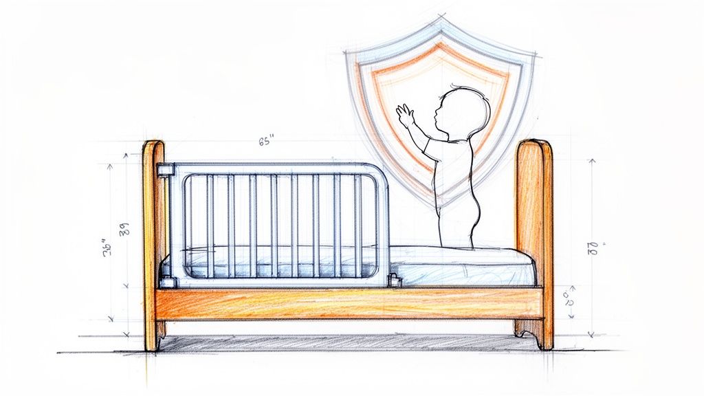 איך לבחור מעקה למיטת מעבר שישמור על הילדים שלכם