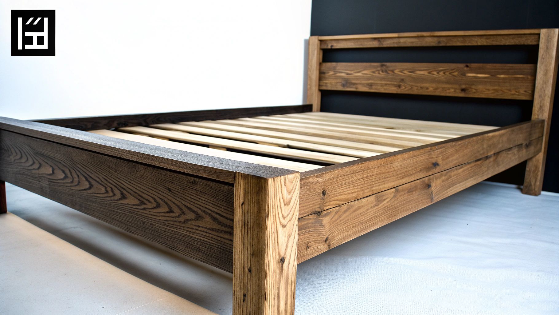 מיטת נוער 120 בסגנון מונטסורי בחדר נעים