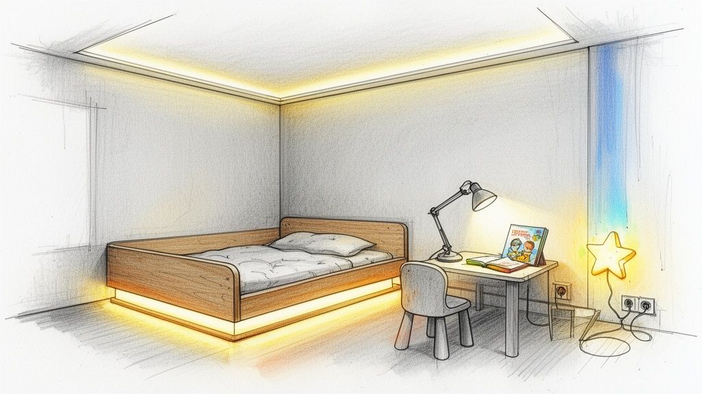מדריך לבחירת תאורה לחדר ילדים שתשנה הכל