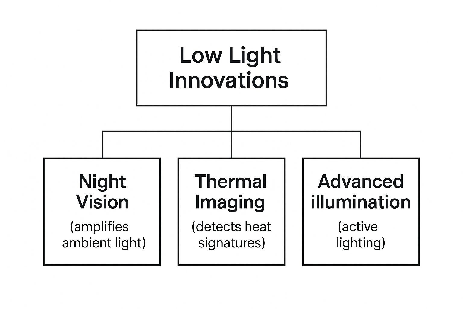 Infographic about low light innovations