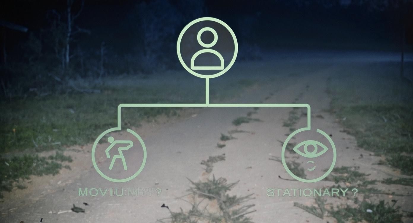 Infographic about night vision monocular vs binocular