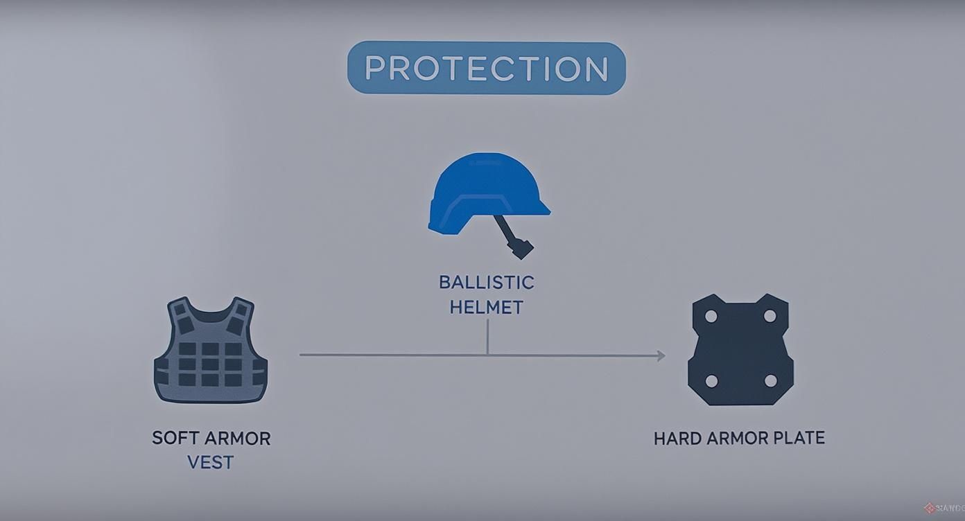 Infographic about tactical gear for law enforcement