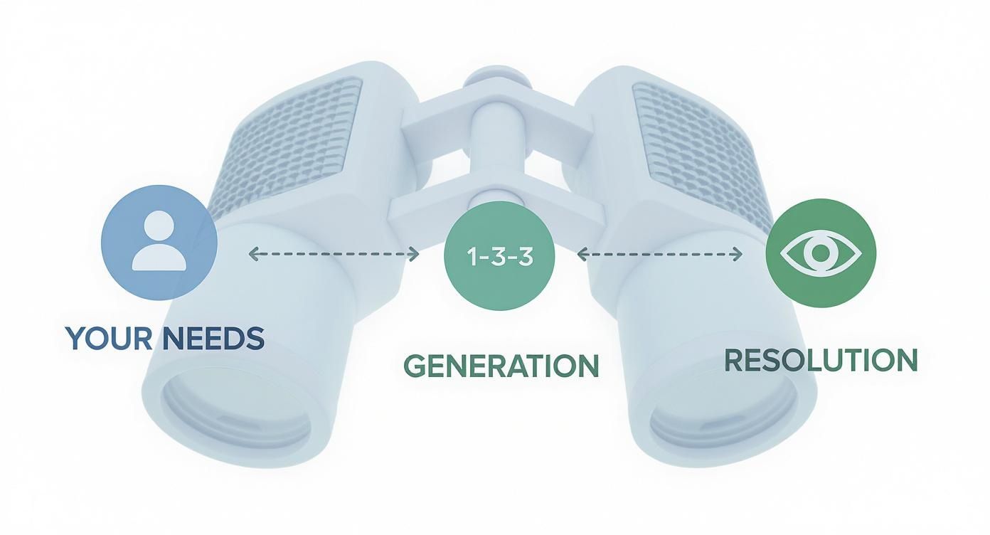Infographic about the best night vision binoculars
