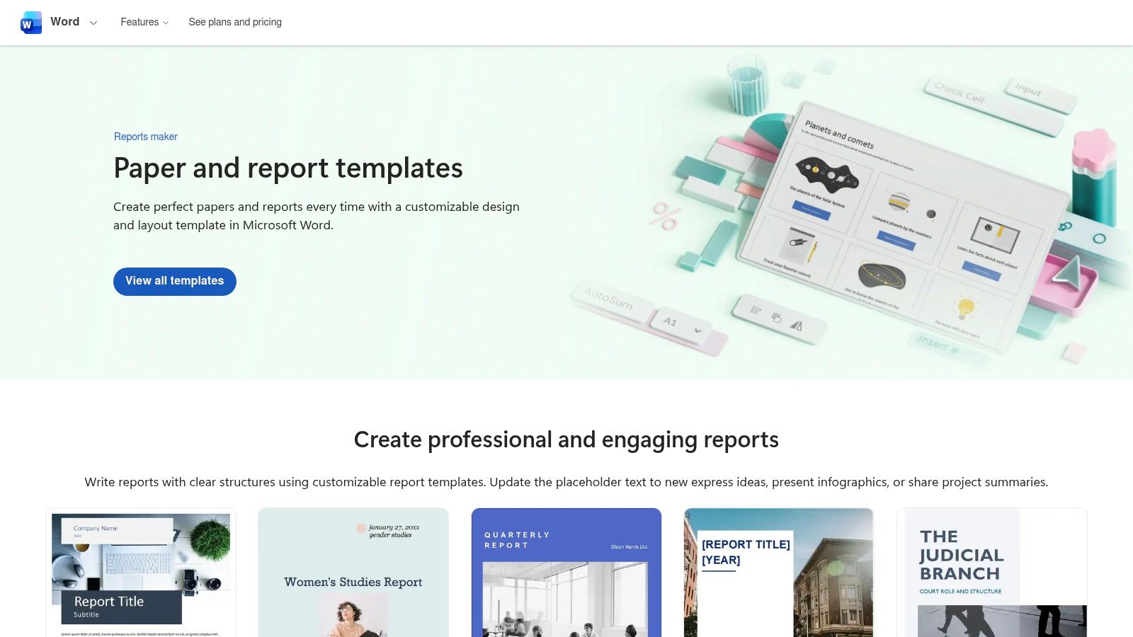 Microsoft Create (Office/Word/Excel/PowerPoint templates)