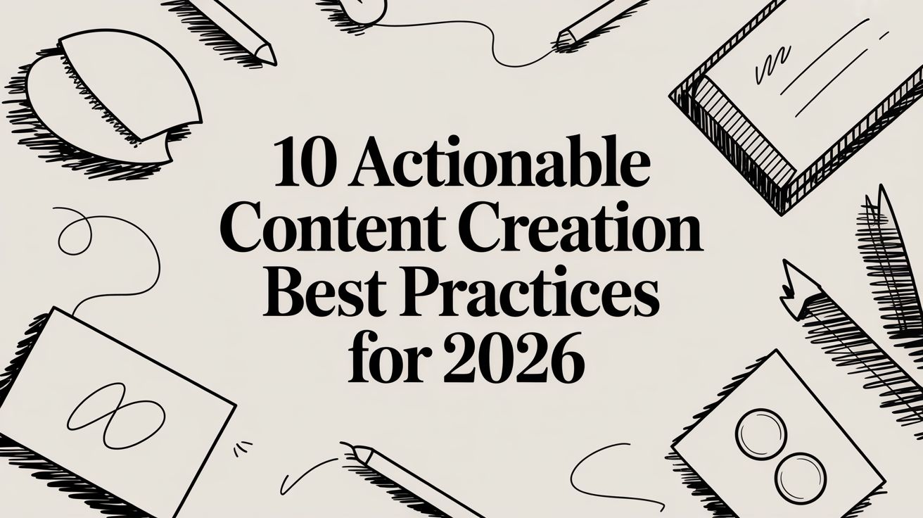 10 Actionable Content Creation Best Practices for 2026