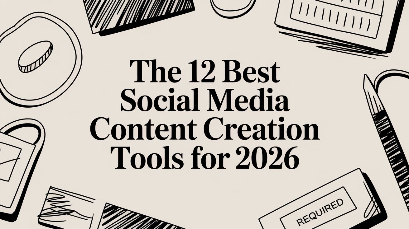 The 12 Best Social Media Content Creation Tools for 2026