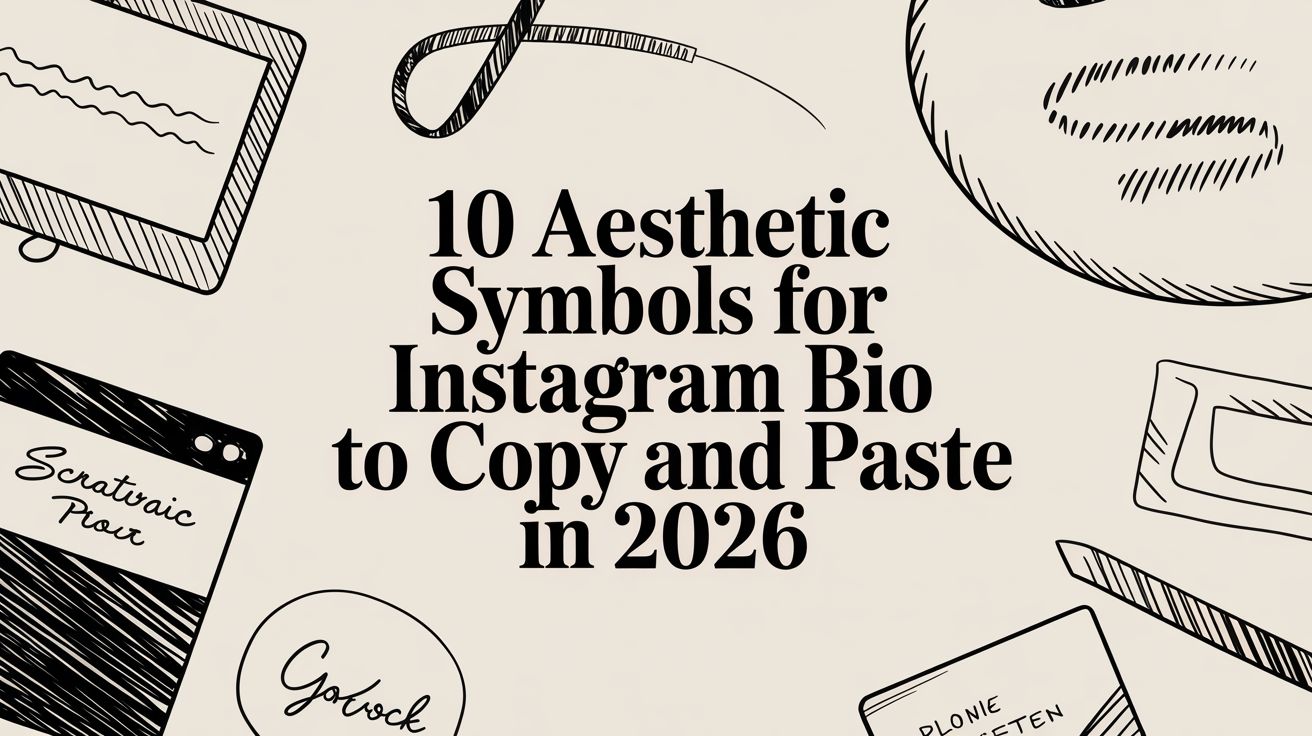 10 Aesthetic Symbols for Instagram Bio to Copy and Paste in 2026