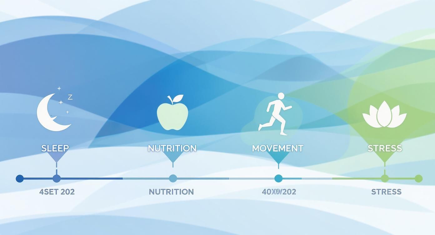 Infographic about how to increase energy levels naturally