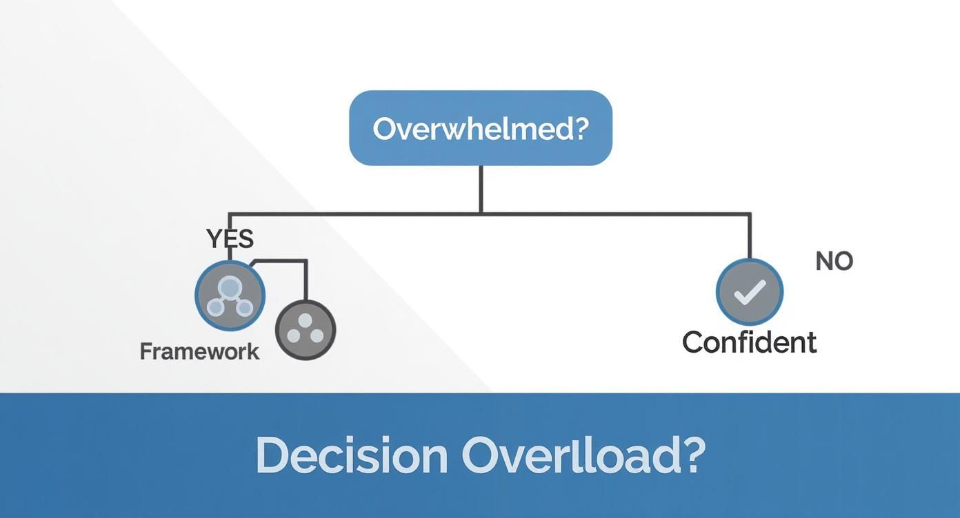 Infographic about how to improve decision making