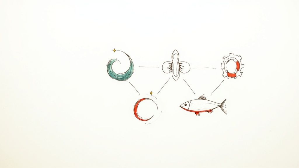 Mineral-rich foods on a table