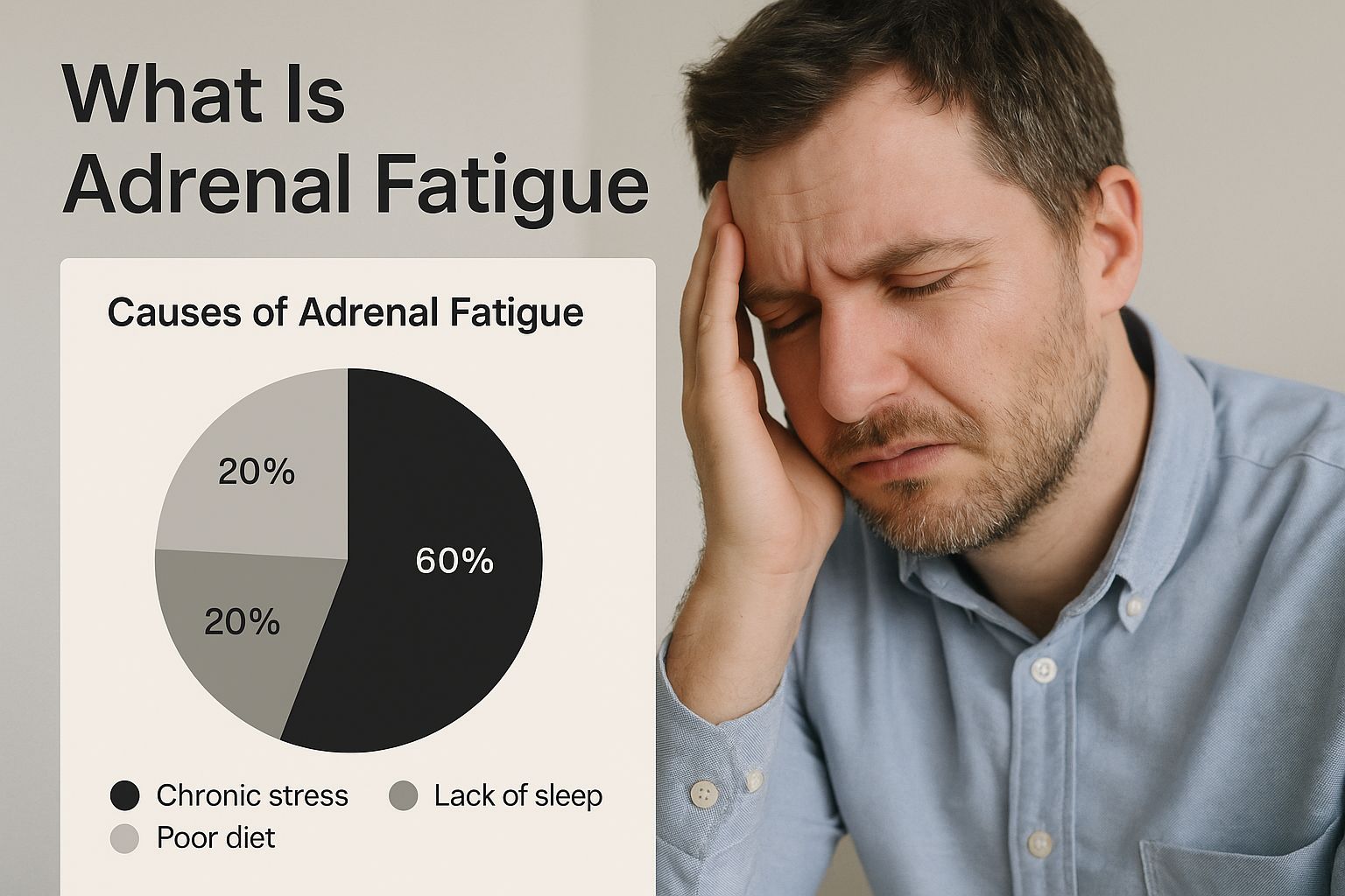 Infographic about what is adrenal fatigue