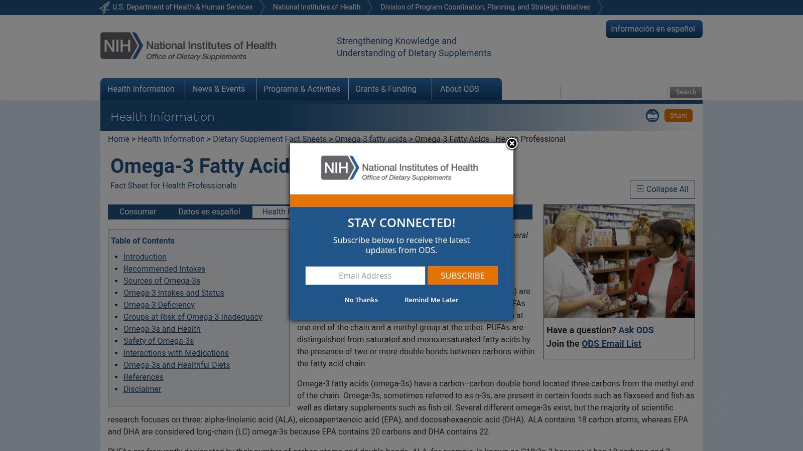 Omega-3 Fatty Acids