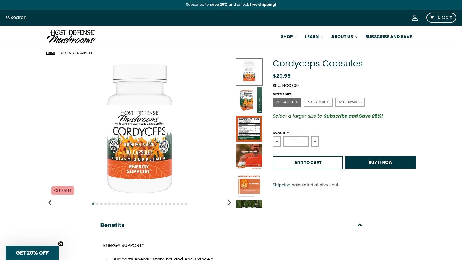 Cordyceps Mushroom