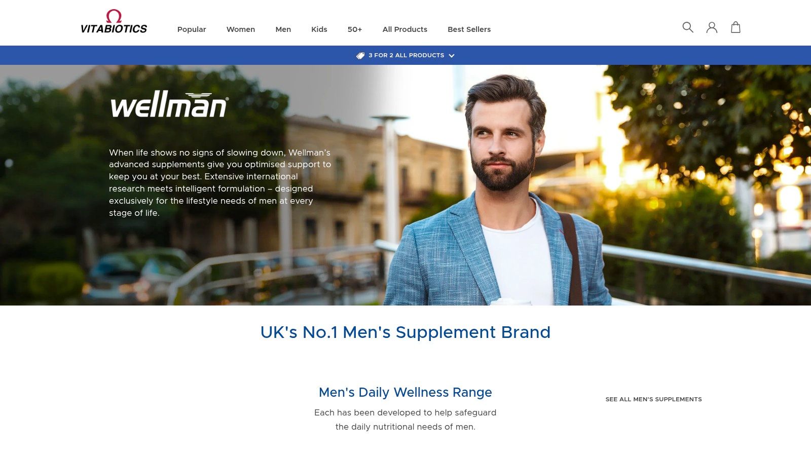 Vitabiotics (Wellman range)
