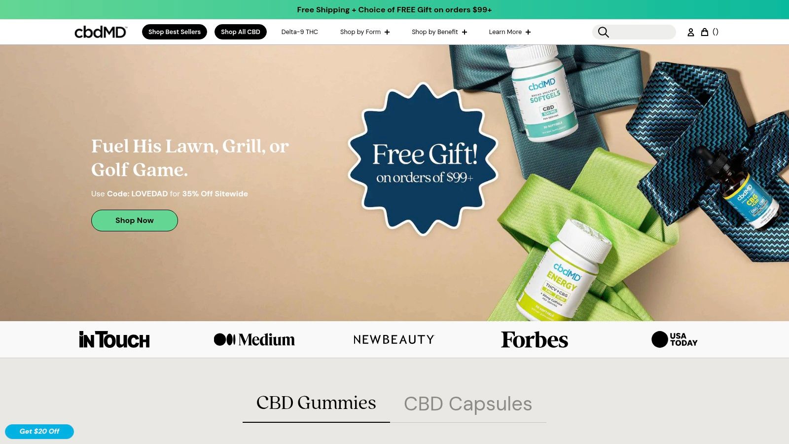 cbdMD PM Gummies