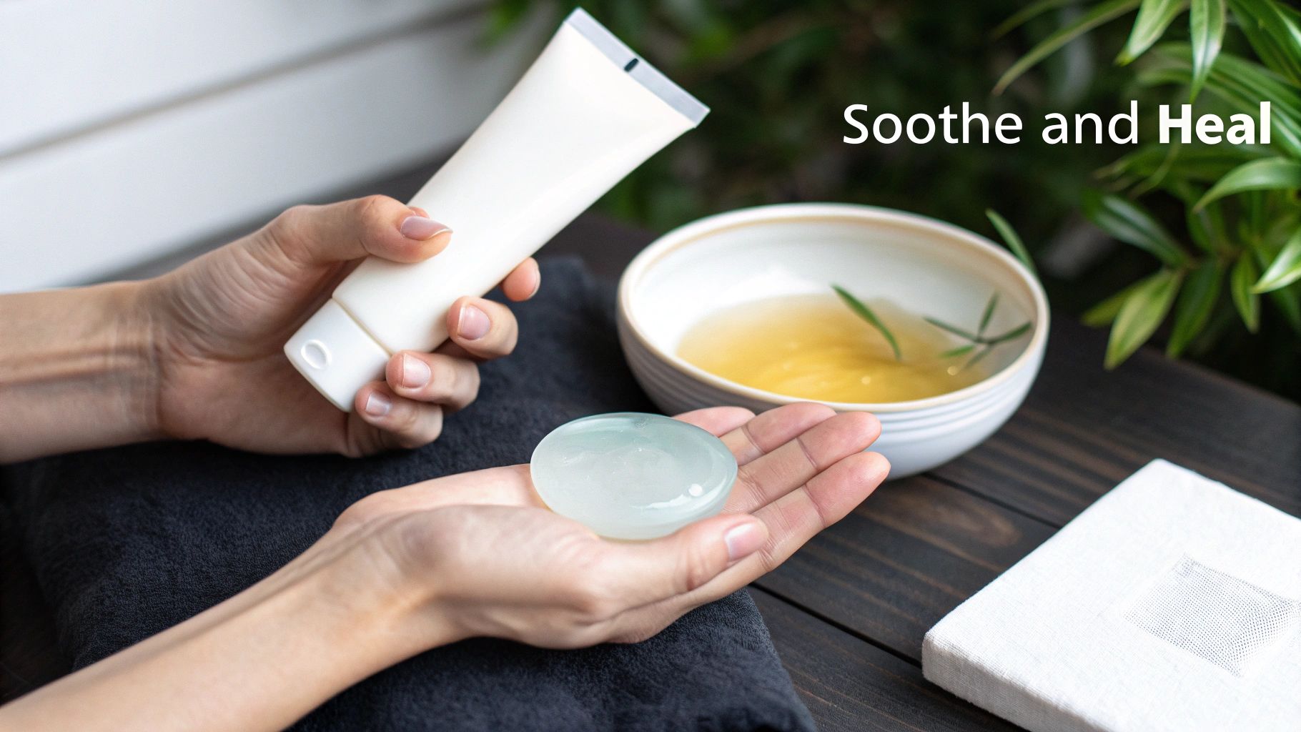 A mother gently touching her baby's cheek while breastfeeding