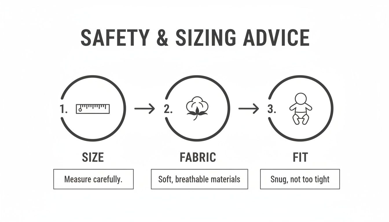 Infographic about best swaddles for newborns