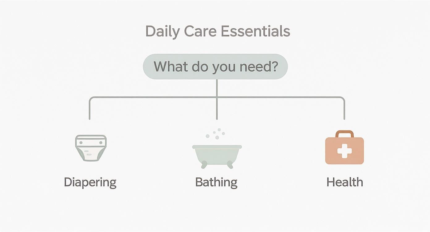 Infographic about baby registry must haves