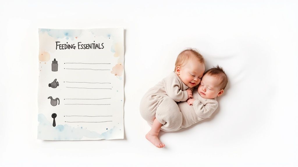 A mother bottle-feeding her baby while sitting comfortably.