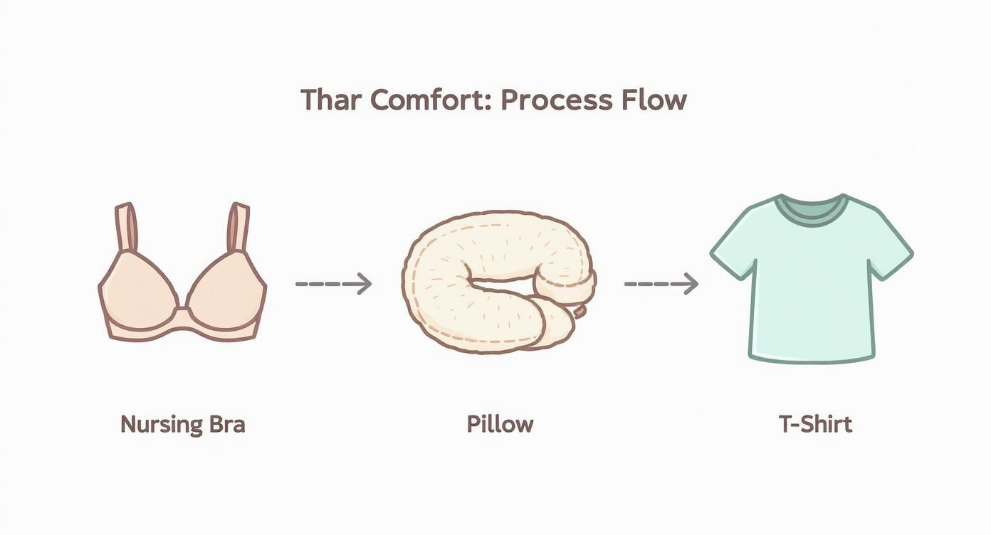 Infographic about breastfeeding must haves