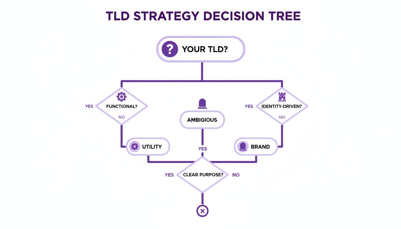Domain extensions strategy comparison between utility gTLDs and .Brand TLDs