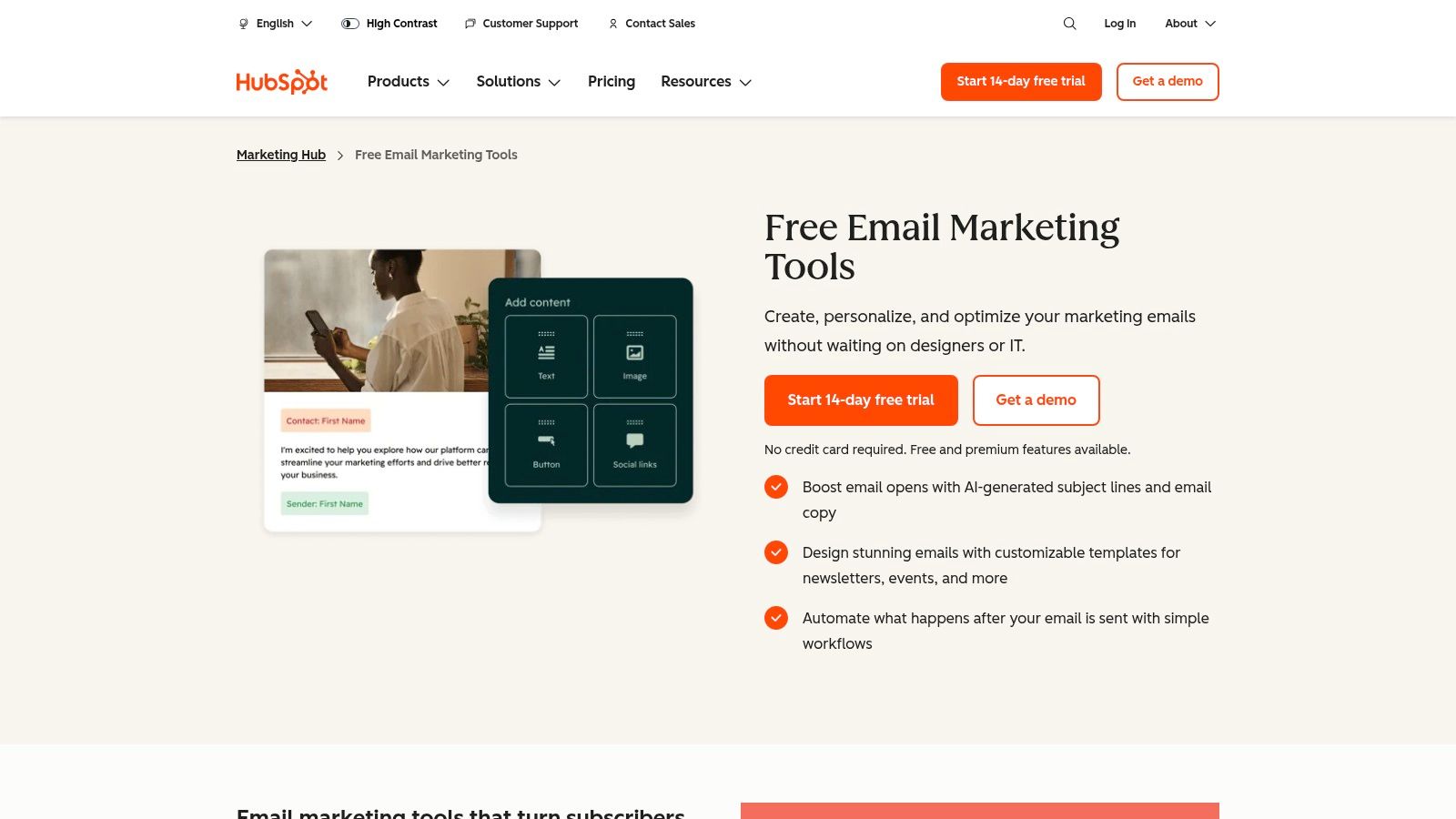 HubSpot Email Marketing (Marketing Hub)