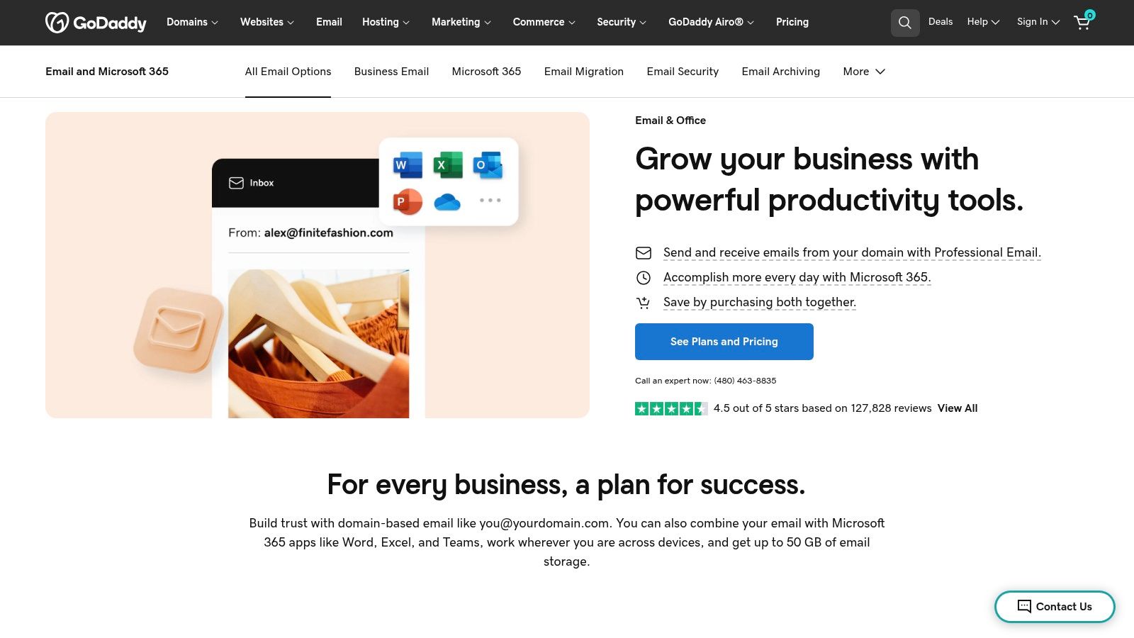 GoDaddy (Microsoft 365 Email via GoDaddy)