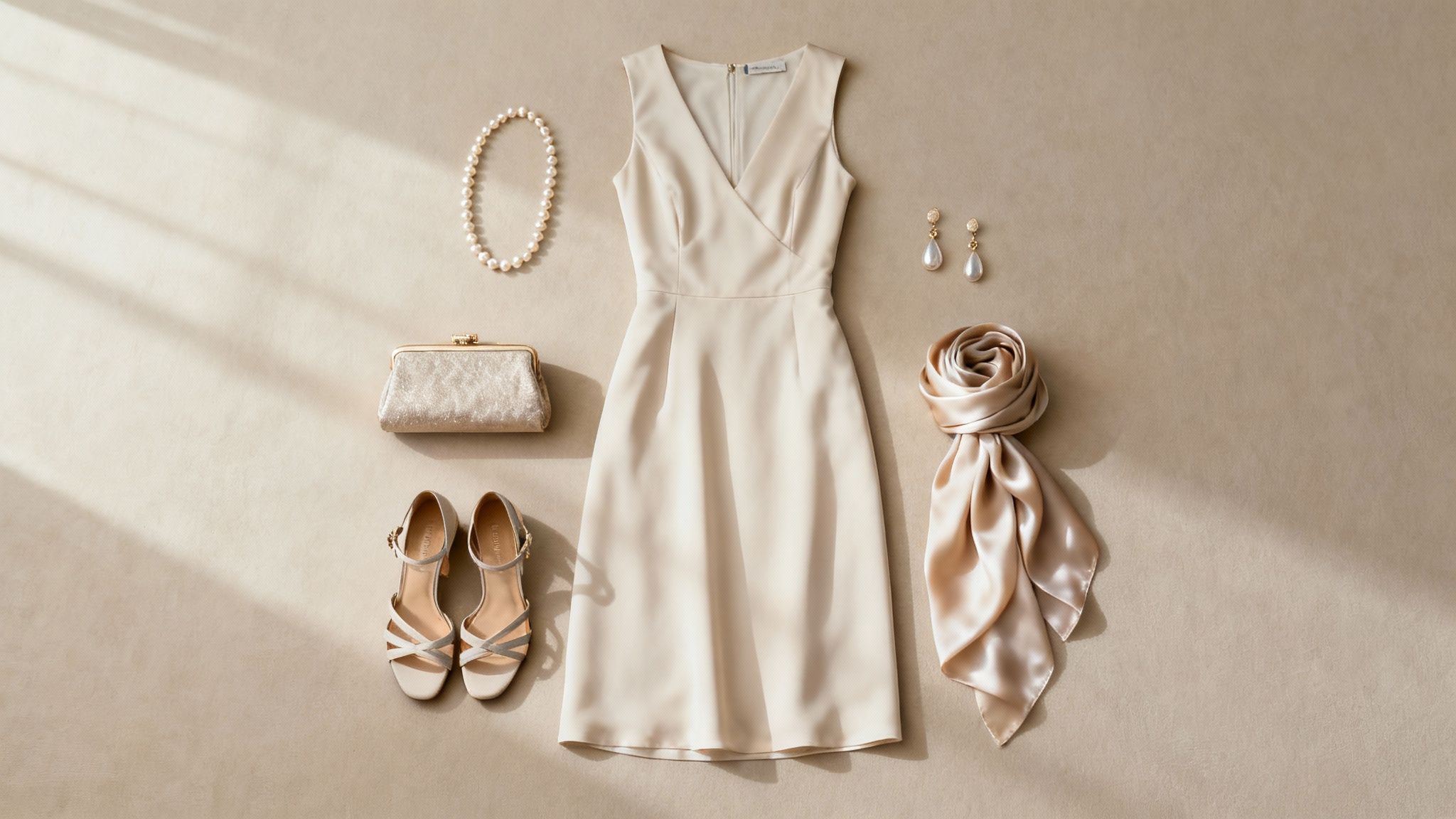 Woman in formal attire suitable for a specific season and venue