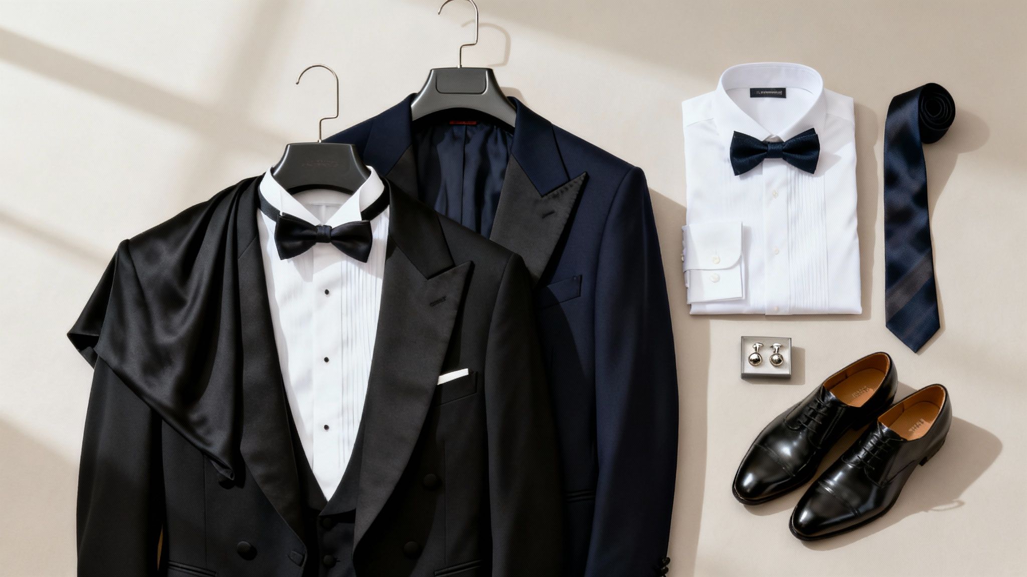 Guests at a formal wedding mingling in outfits with rich colors and fabrics